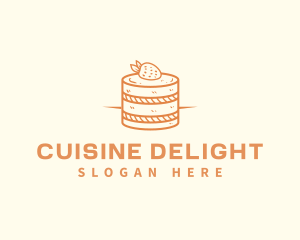 Strawberry Shortcake Pastry logo design