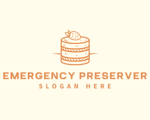 Strawberry Shortcake Pastry logo design