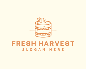 Strawberry Shortcake Pastry logo design