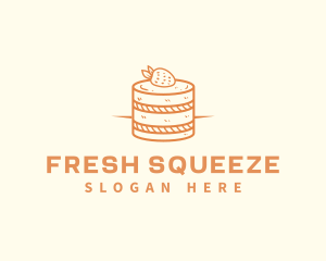 Strawberry Shortcake Pastry logo design