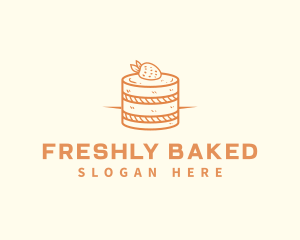 Strawberry Shortcake Pastry logo design