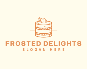 Strawberry Shortcake Pastry logo design