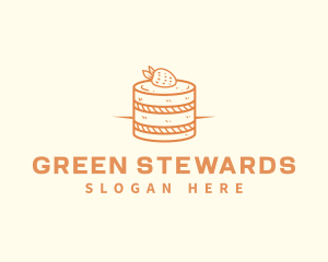 Strawberry Shortcake Pastry logo design