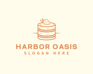 Strawberry Shortcake Pastry logo design