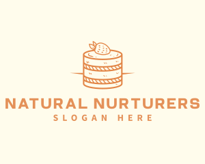 Strawberry Shortcake Pastry logo design