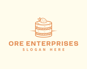 Strawberry Shortcake Pastry logo design