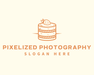 Strawberry Shortcake Pastry logo design