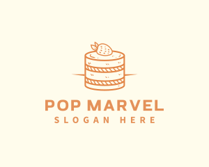 Strawberry Shortcake Pastry logo design