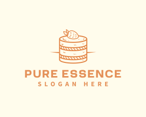 Strawberry Shortcake Pastry logo design