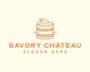 Strawberry Shortcake Pastry logo design