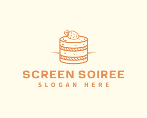 Strawberry Shortcake Pastry logo design