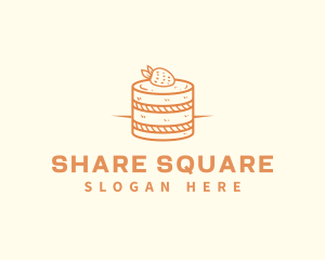 Strawberry Shortcake Pastry logo design