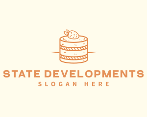 Strawberry Shortcake Pastry logo design