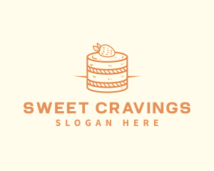 Strawberry Shortcake Pastry logo design