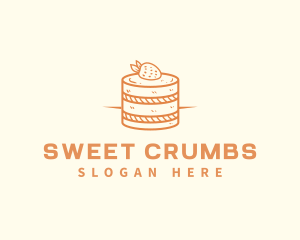 Strawberry Shortcake Pastry logo design