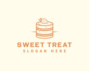 Strawberry Shortcake Pastry logo design