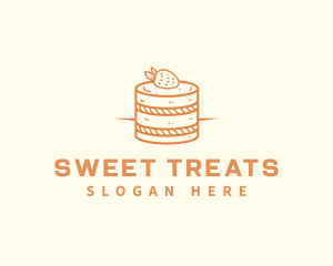 Strawberry Shortcake Pastry logo design