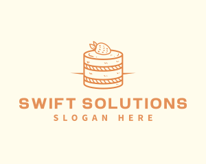 Strawberry Shortcake Pastry logo design