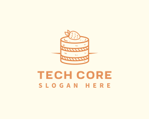 Strawberry Shortcake Pastry logo design