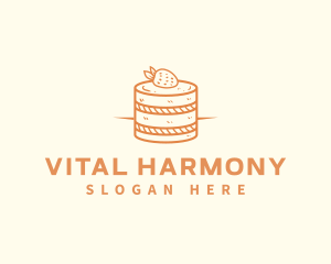 Strawberry Shortcake Pastry logo design