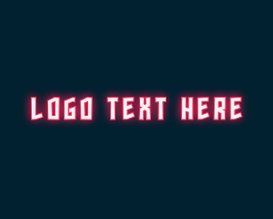 Red Neon Light Wordmark logo