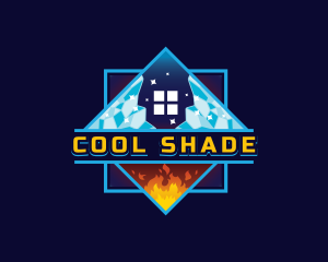 Home Hvac Cooling Heating logo design