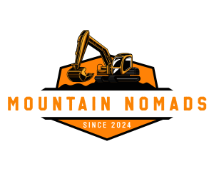 Backhoe Excavator Machinery logo design