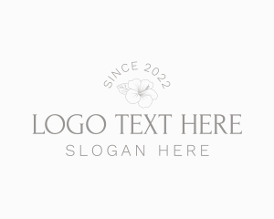 Organic Floral Wordmark Logo
