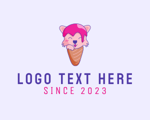 Fox Ice Cream Cone logo