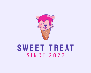 Fox Ice Cream Cone logo design