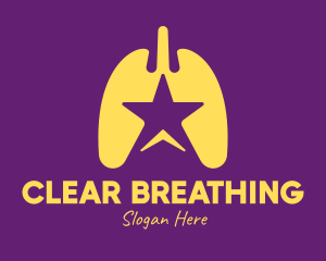 Yellow Star Lungs logo