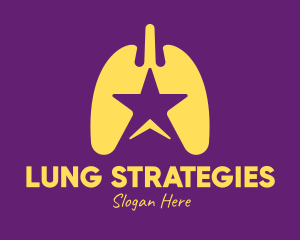 Yellow Star Lungs logo
