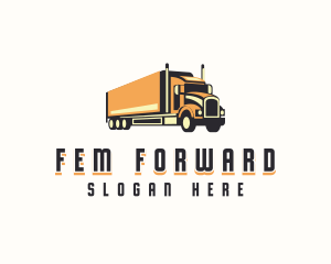 Forwarding Dispatch Truck logo design