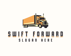 Forwarding Dispatch Truck logo design