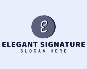 Generic Cursive Circle Business logo design