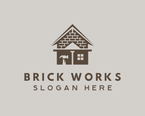 Brick House Renovation logo design