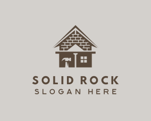 Brick House Renovation logo design