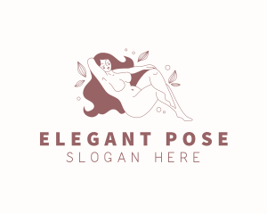 Nature Nude Model  logo design