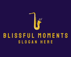 Musical Gold Saxophone logo