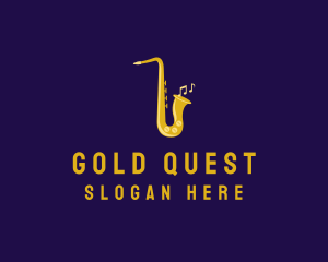 Musical Gold Saxophone logo