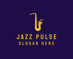 Musical Gold Saxophone logo
