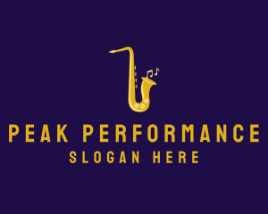 Musical Gold Saxophone logo