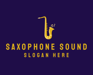 Musical Gold Saxophone logo