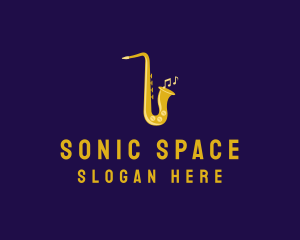 Musical Gold Saxophone logo