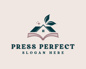 Library Publishing Bookstore logo design