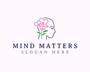 Floral Head Mental logo