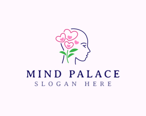 Floral Head Mental logo