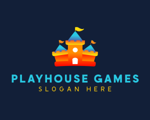 Castle Playhouse Toy logo design