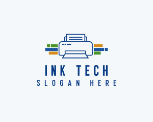 Printer Ink Machine logo design