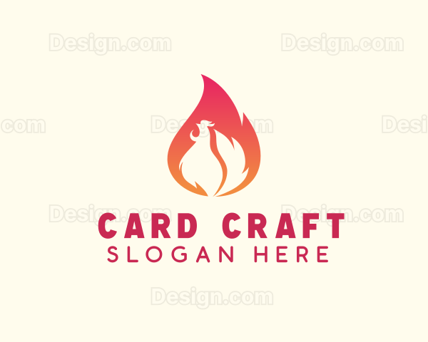 Hot Chicken Flame Logo